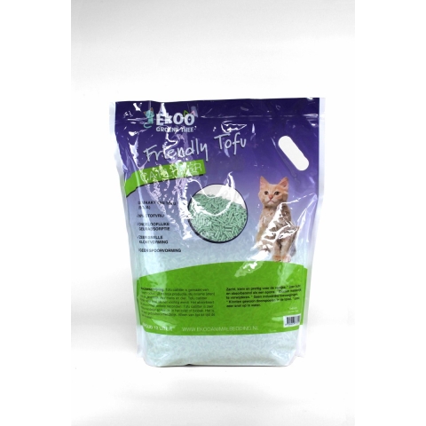 Ekoo Tofu Kattenbakvulling Green Tea 3 x 12 Liter