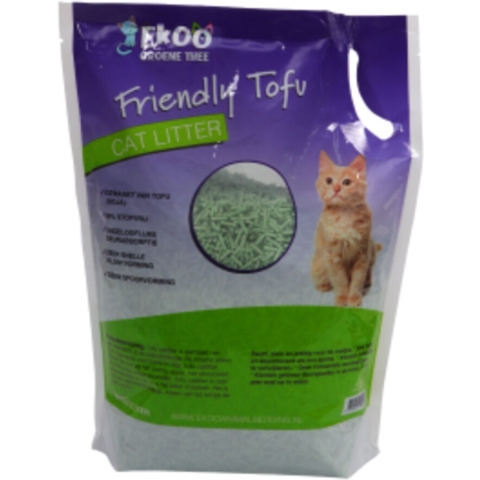 Ekoo Tofu Kattenbakvulling Green Tea 6 x 6 Liter