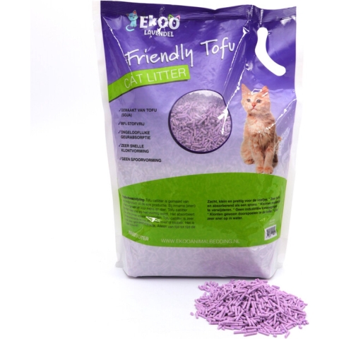 Ekoo Tofu Kattenbakvulling Lavendel 6 x 6 Liter