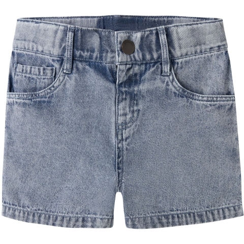 Lil' Atelier Shortsit - NmmFunda - Medium+ Blue Denim - Lil Atelier - 2 jaar (92) - Korte Broeken