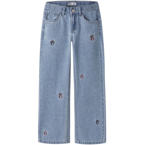 Naam Iit Jeans - Breed - Noos - Nkf Stitch - Light Blue Denim/Ve - Name It - 11 jaar (146) - Jeans