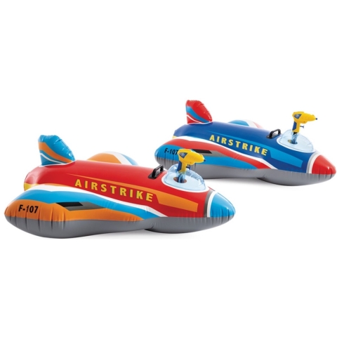 Intex Jet fighter ride-on - Opblaasbare straaljager - Waterpistool - 117x104cm