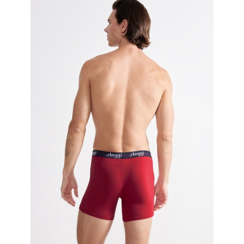 Sloggi Start Hipster - Heren slips - Comfortabele katoenmix - Rood&navy (2-pack)