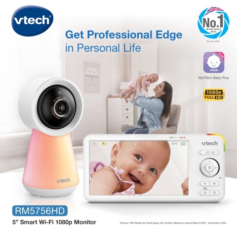 Vtech Babyfoon m. Video/Wifi - RM5756HD - Wit - Vtech - OneSize - Babyfoons
