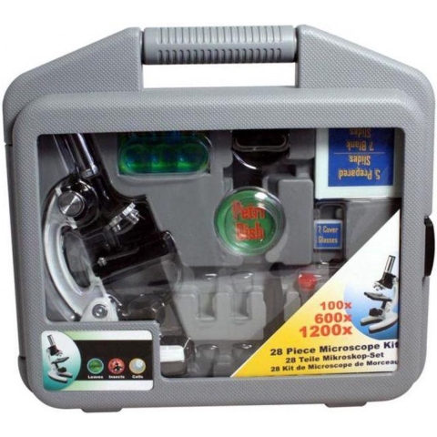Byomic Beginners Microscoopset 100, 400 en 900x in Koffer