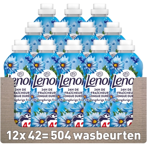 12x Lenor Wasverzachter Zeebries 42 Wasbeurten 882 ml