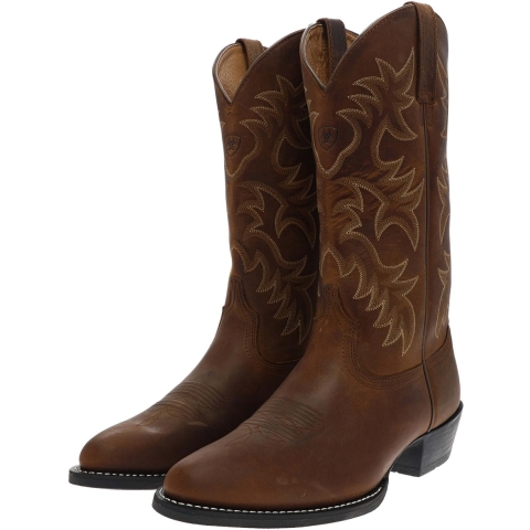 Leren westernlaarzen Ariat Heritage R Toe