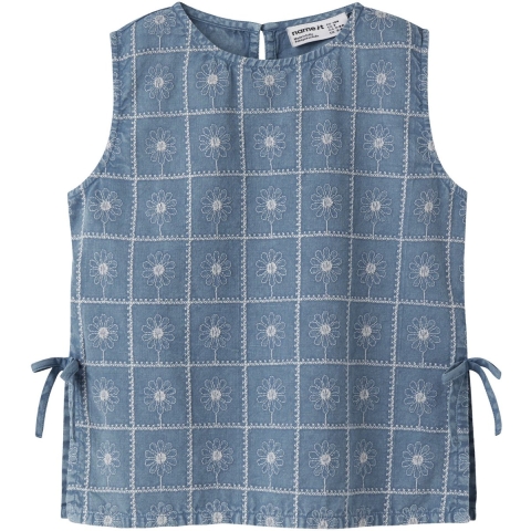 Name It Top - NkfHerta - Vervaagd Denim - Name It - 9-10 jaar (134-140) - Sporttops