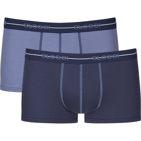 Sloggi Start Hipster - Heren slips - Katoenmix met stretch - Blauw&navy (2 stuks)