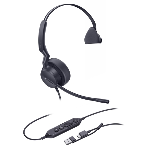 Yealink Mono Teams-headset met USB-C/A-aansluiting