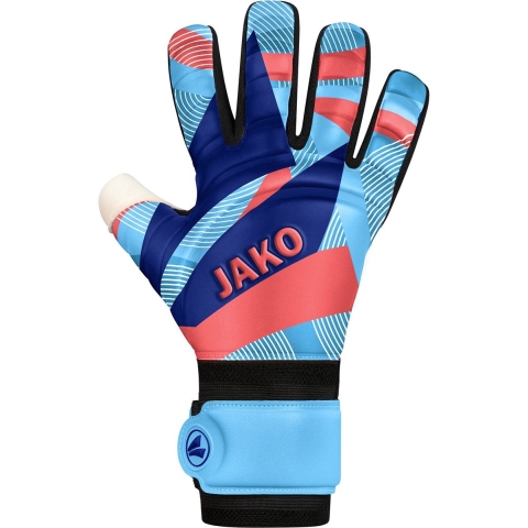 JAKO 2584 Keeperhandschoen River Supersoft Nc - Hemelsblauw/Koraal/Navy - 11