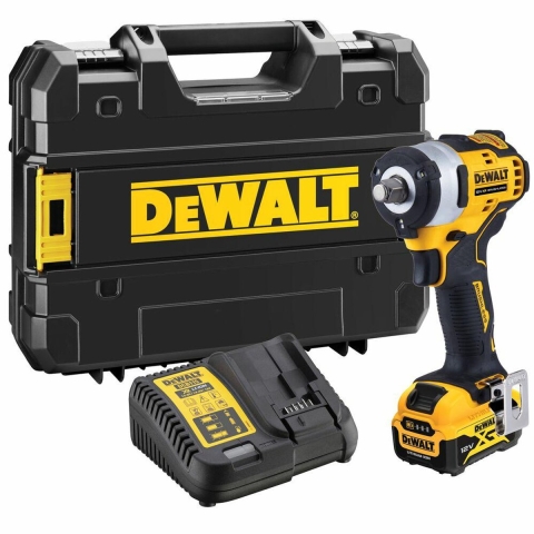 DeWALT DCF901P1-QW 12V Li-ion XR Accu Slagschroevendraaier Set (1x 5.0Ah) In T-STAK Koffer
