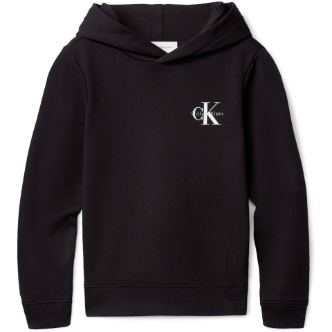 Calvin Klein Hoodie - Small Monogram - Zwart - Calvin Klein - 10 jaar (140) - Hoodies