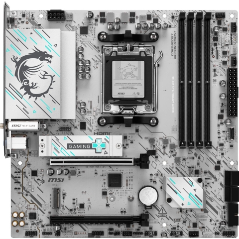 MSI B840M GAMING PLUS WIFI6E AM5 mATX MB Moederbord Socket AMD AM5 Vormfactor ATX Moederbord chipset AMD® B840