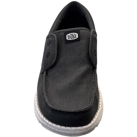 HEYDUDE Loafers Heren Wally Cru Stretch Canvas Zwart 41 Canvas
