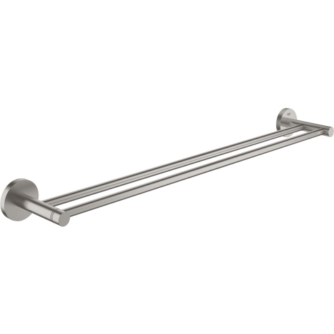 GROHE Start - Dubbele handdoekhouder - RVS look supersteel - 66.3 cm hoog