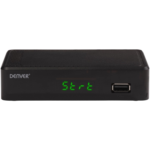 Denver DTB-148 DVB-T2 receiver Opnamefunctie, Duitse DVB-T2 standaard (H.265), Ethernetaansluiting, Front-USB, Geschikt voor LAN