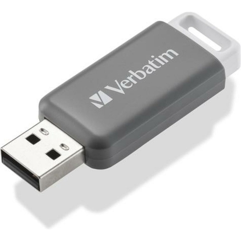 Verbatim V DataBar USB 2.0 Drive USB-stick 128 GB Grijs 49456 USB-A 2.0