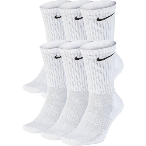 Nike Dames/heren sportsokken everyday cushion crew 6-pack