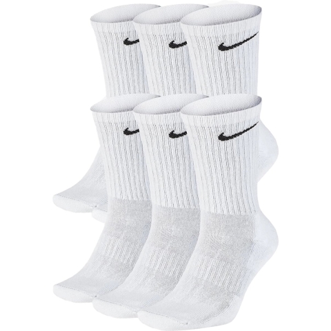 Nike Dames/heren sportsokken everyday cushion crew 6-pack