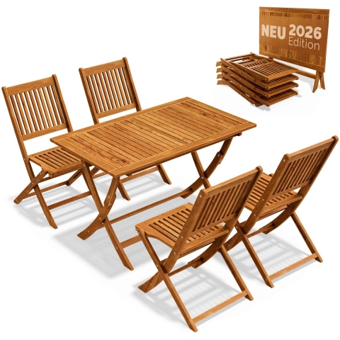 Tuinset Sydney 5-delig Acaciahout FSC®-gecertificeerd