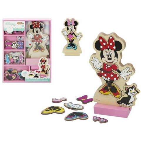 Houten Magnetisch Spelset Woomax Disney Minnie Dresses (x38)