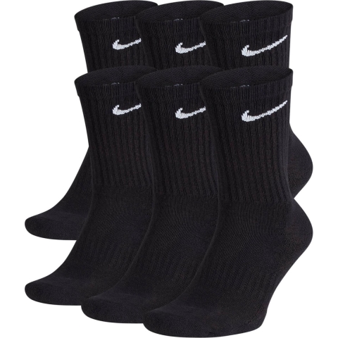 Nike Dames/heren sportsokken everyday cushion crew 6-pack