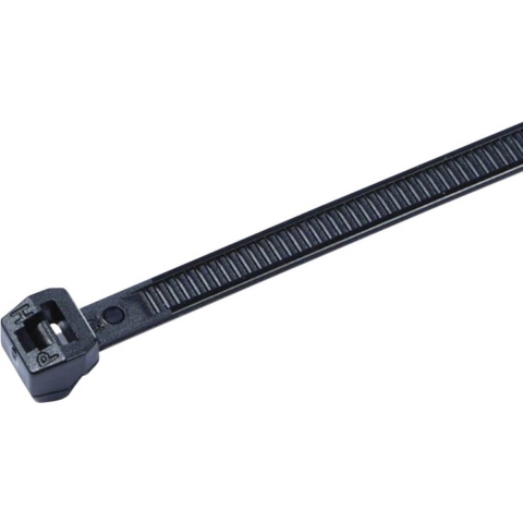 HellermannTyton 118-04900 T30LOS-HS-BK-C1 Kabelbinder 200 mm 3.40 mm Zwart Hittegestabiliseerd 100 stuk(s)