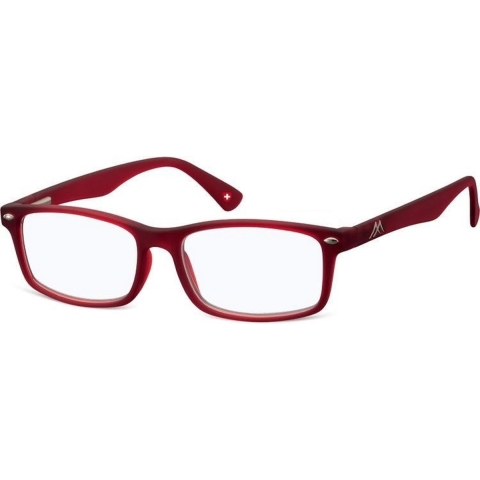 Montana Leesbril Blf83-B Matte Red Bourgonds Blue Light Block +2.50