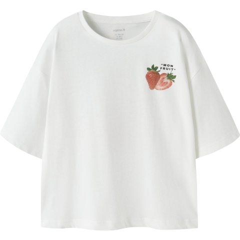 Name It T-Shirt - NkfJemillo - Bright White - Name It - 6 jaar (116) - T-Shirts