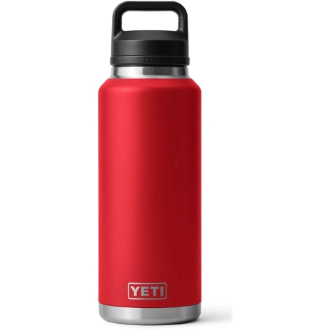 Yeti Rambler Bottle 46oz Chug Cap, Rescue Red, thermosfles met drinkdop, 1.36L