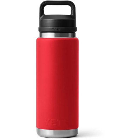 Yeti Rambler Bottle 26oz Chug Cap, Rescue Red, thermosfles met drinkdop, 769 ml
