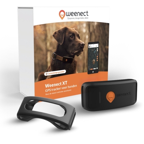 Weenect XT GPS Tracker Hond Zwart Zonder Halsband