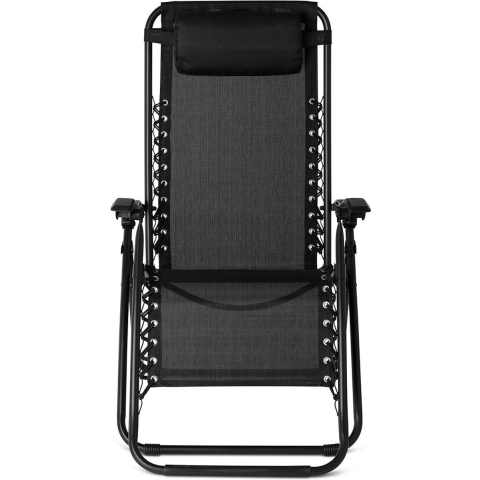 Comfortable Ligstoelen - 2 Stuks - Zwart - Tuin