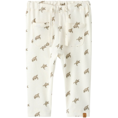 Lil Atelier Broek - NbmGayo - Coconut Melk/Turtle - Lil Atelier - 68 - Broeken - Katoen