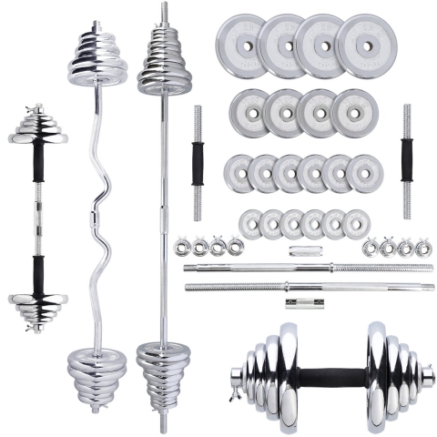 HMS Verstelbare Halter en Dumbbell Set met Opbergkoffer - 55 kg