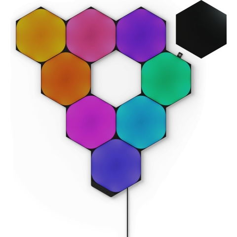 Nanoleaf Shapes - Hexagons Starter Kit - 9 Panelen - Ultra Black