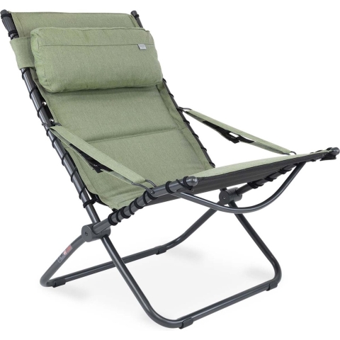 Crespo AP/262 - Loungestoel - 3 posities verstelbaar - Tex-Comfort - Groen