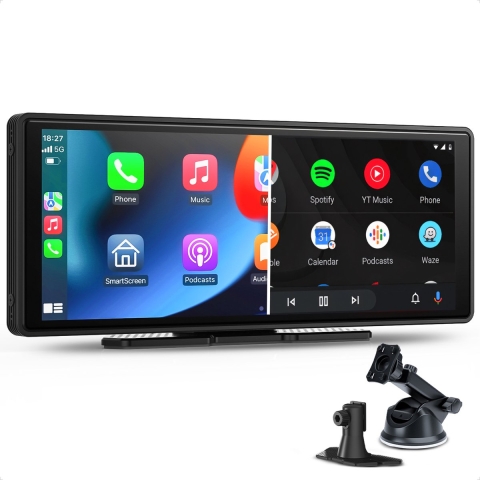 CarMe CarPlay Scherm - 10 inch - Draadloos Apple CarPlay&Android Auto - Bluetooth 5.2 - Navigatiesysteem auto
