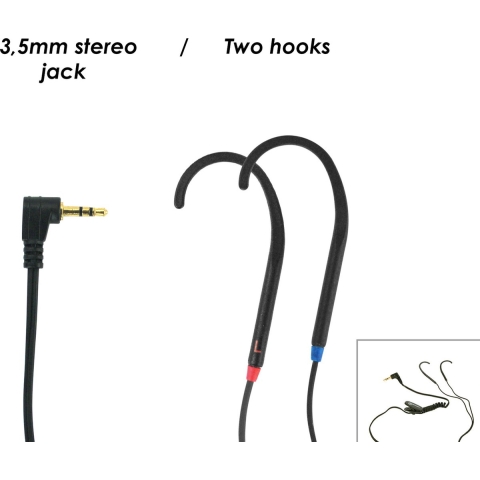 Geemarc CLHOOK3 Ear Free headset Kabel Zwart Volumeregeling Telefoon