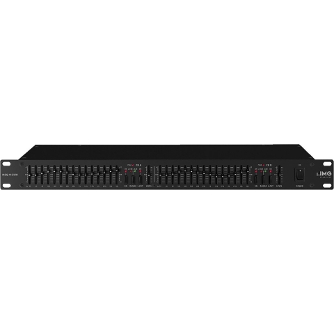 IMG Stageline MEQ-115/SW 2-kanaals 19 inch equalizer