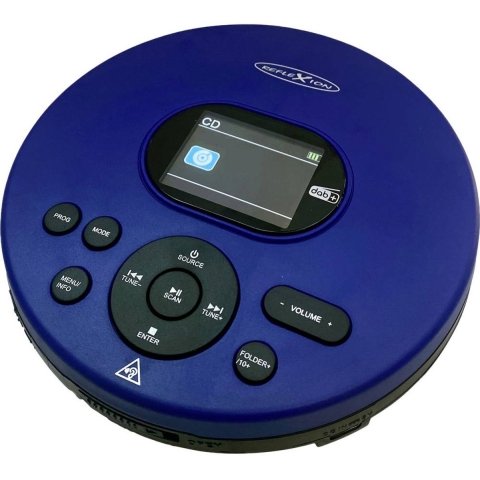 Reflexion PCD540DAB/BL Discman CD, CD-R, CD-RW, MP3 Blauw
