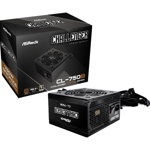 ASRock Challenger Series CL-750B PC-netvoeding 750 W ATX 80 Plus Bronze