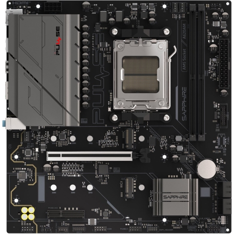 Sapphire 52118-03-40G Moederbord Socket AMD AM5 Vormfactor Micro-ATX Moederbord chipset AMD® A620A