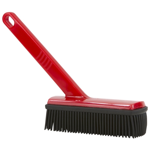 Rubberborstel met greep 15x5cm