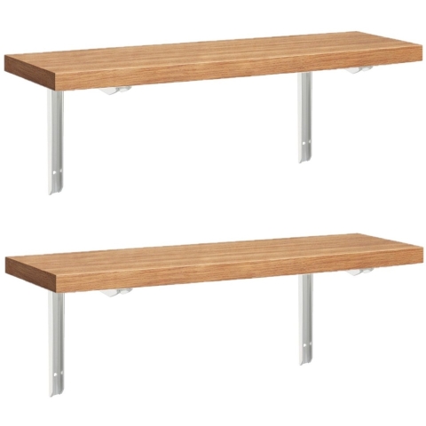 Benson Plankdragers / steun - 4x - aluminium - zilver - H200 x B150 mm - max gewicht 60 kg -