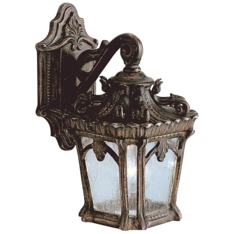 Tournai buitenwandlamp, brons, IP44, aluminium Elstead - Metaal - Lantaarn