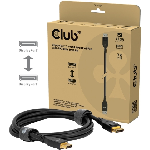 Club 3D DisplayPort 2.1 VESA DP80 Certif