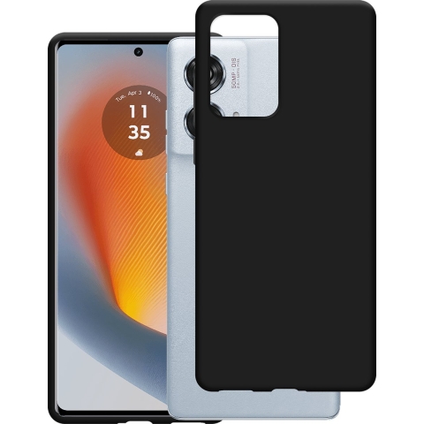 Just in Case Soft Design Motorola Edge 50 Fusion Back Cover Zwart