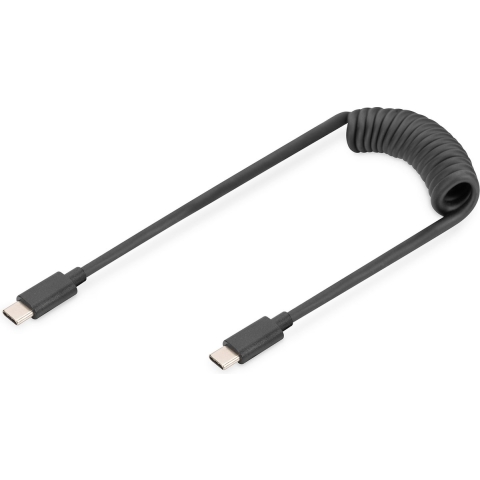 Digitus USB-C-> USB-C Krulkabel 1m